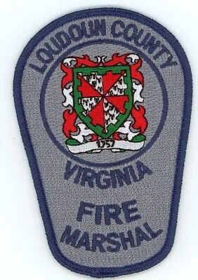 Virginia Va Loudoun County Fire Marshal Nice Shoulder Patch Police Sheriff • $4.99
