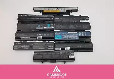 Joblot Of 10 Genuine External Laptop Batteries 4/6 Cell Various Brands Untested • £29.99
