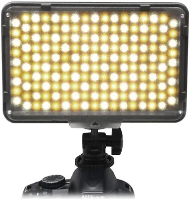 Mcoplus 168 Bi-Colour LED Dimmable Digital Camera Camcorder Video Panel Light • £19.90