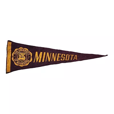 Vintage 1950’s University Of Minnesota Golden Gophers Football Pennant • $15.88