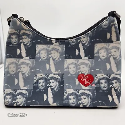I LOVE LUCY Lucille Ball Ethel  Black White Shoulder Bag Licensed CBS DESILU • $75