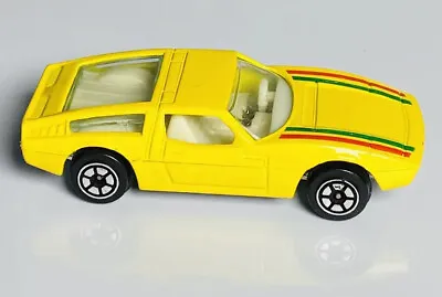1:64 Diecast Yellow Maserati Bora Metal Base Made In China 1980 Toy • $9.95