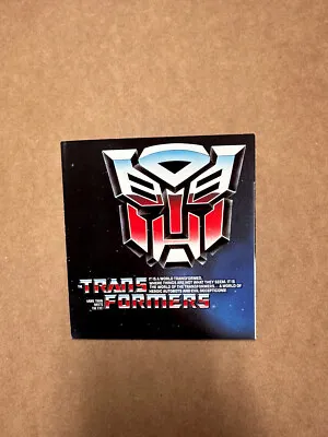 Transformers Original G1 1985 Insert Catalog Check List Booklet Great Condition • $15