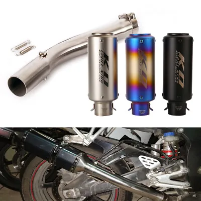 For Yamaha YZF R6 1998-2005 Exhaust Tips Motorcycle 51mm Muffler Pipe Silencers • $127.40