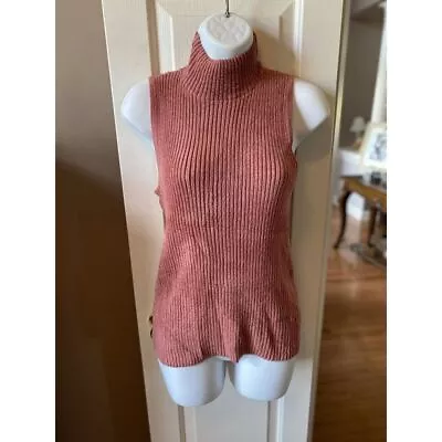 Anthropologie Moth Mock Neck Sleeveless Sweater Size Small • $15