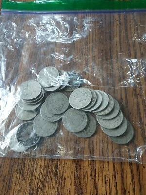 $27.50 • Buy Liberty V Nickel's Lot Of 25 Unsearch! Vg Fine Condition!!