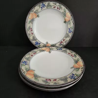 Garden Harvest By Mikasa 8 3/8  Salad Plates Set Of 4 CAC29 • $24.99