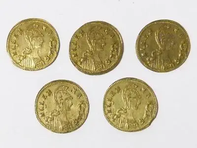 5 X 19thC Brass TOY PLAY MONEY Gaming Counter Coins Alex Mangns Roman #RL34 • $22.99