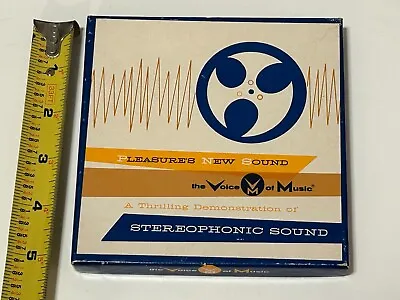 2 Track 5'' Demo Reel To Reel Tape Voice Of Music Demonstration. Inline Heads • $27.99