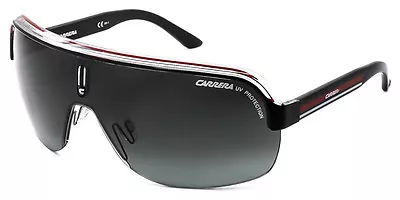 $199.95 • Buy NEW Authentic CARRERA Mens Sunglassess TOPCAR 1 Black Crystal Red Shield KB0PT