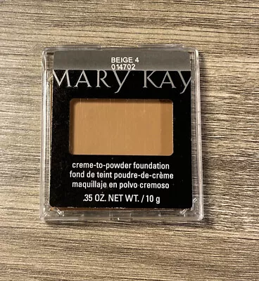 Mary Kay Creme To Powder Foundation Beige 4 014702 New Old Stock • $12.42