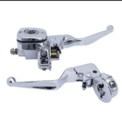 Harley Front Brake Master Cylinder Chrome With Clutch Lever • $245