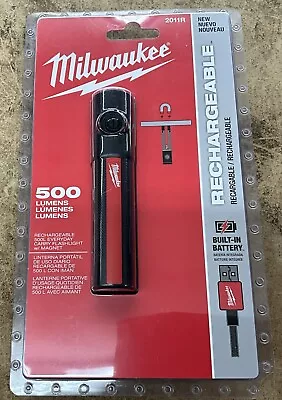 Milwaukee 2011R 500 Lumens Rechargeable Flashlight Magnet 8723-2 8597-3 • $33.95