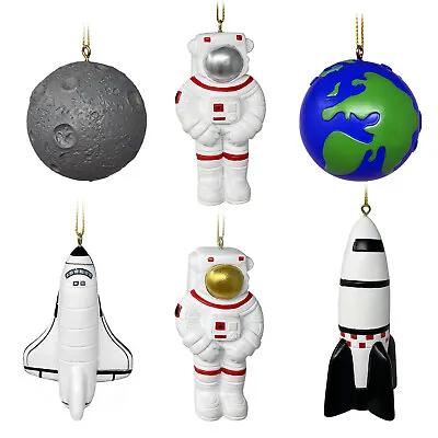 £5.99 • Buy Edu-Sci Space Resin Hanging Decorations - Astronaut Rocket Shuttle Earth Moon