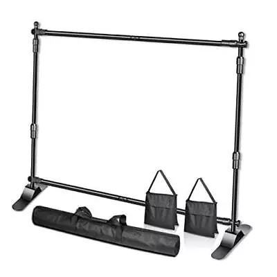  8 X 8 Ft Adjustable Telescopic Tube Backdrop Banner Stand Heavy Duty 8x8ft • $124.43