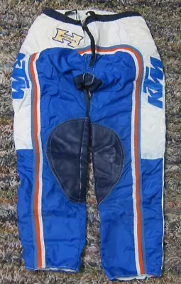 Vintage HALLMAN USA KTM MX Motocross Racing Pants Size 34 - FREE SHIPPING • $71.50