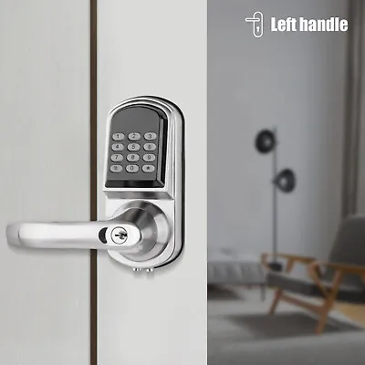 Mechanical Security Door Lock Keyless Keypad Code Lock Left Handle+Single Latch • $73.32