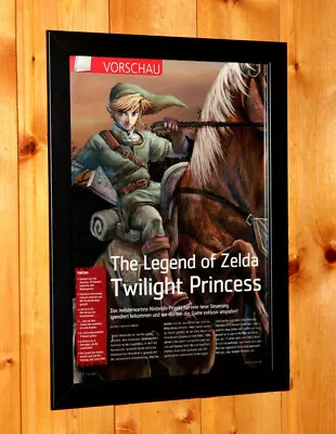 The Legend Of Zelda Twilight Princess Poster Old Ad Page Framed GameCube Wii • £41.90