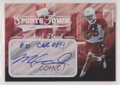 2012 Sports Town Edition Silver Satin /10 Michael Floyd #STMF.2 Rookie Auto RC • $8.02