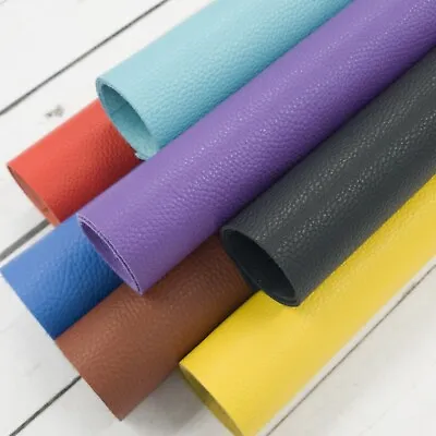 $30.25 • Buy Various Solid Color Leather Sheets Grainy Pebbled Texture Vibrant Bright