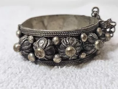 Vintage Silver Bracelet-filigree-800 Silveriforeign-india?mid Eastern?tribal? • $9.99