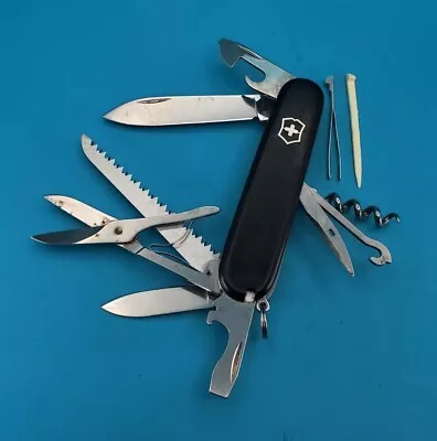 Black Victorinox Swiss Army Huntsman Knife Multi Tool! • $25.47