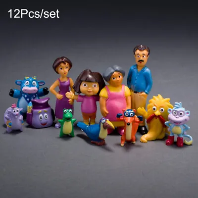 £9.68 • Buy 12Pcs/Set Dora The Explorer PVC Action Figures Collectible Toys Kids Xmas Gift