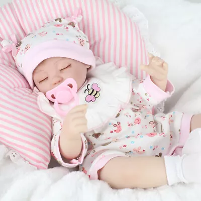 Realistic Reborn Baby Dolls Gift Soft Vinyl Silicone Lifelike Newborn Girl Doll • $44.88