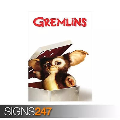 GREMLINS - CLASSIC 80S (ZZ039)  MOVIE POSTER Poster Print Art A0 A1 A2 A3 • £0.99