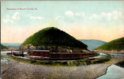 Panorama Of Mauch Chunk PA Pennsylvania Postcard Vintage • $2.29