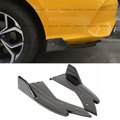 For Chevrolet Corvette UNIVERSAL Rear Bumper Lip Splitter Diffuser Glossy Black • $39.90