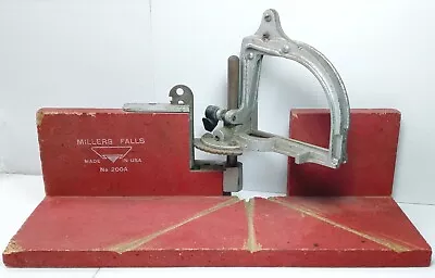 Vintage Millers Falls Mitre Box No. 200a & Original Box / Working • $79.99