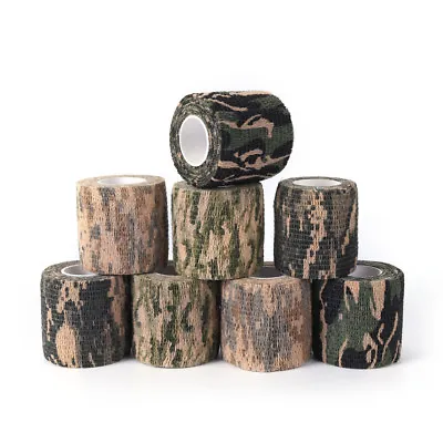 2X Military Stretch Medical Bandage Camouflage Tape Self-Adhesiv Gun Deco D O XK • £5.59