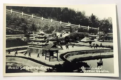 Battle For Castle Of Nagoya Bernheimer Japanese Garden Real Photo Postcard RPPC • $3.99