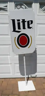 2018 Large Miller Lite Beer Metal Double Sided 3-D Stand Display Sign • $250