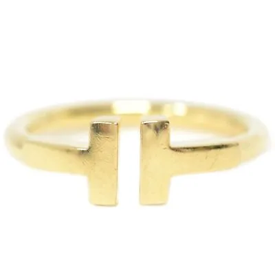 Tiffany & Co. T Wire Ring AU750 Yellow Gold US 4 2.9g • £530.31