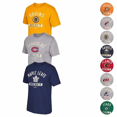 NHL Reebok  Historic Arch  Print Distressed Print Team Graphic T-Shirt Men's • $12.49