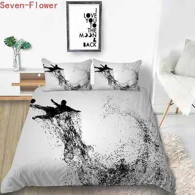 Smoke Easy Smooth 3D Printing Duvet Quilt Doona Covers Pillow Case Bedding Sets • $79.20