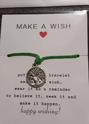 Lucky Charm Bracelet Tree Of Life Charm Couples Friendship Gift Pagan Nature • £3