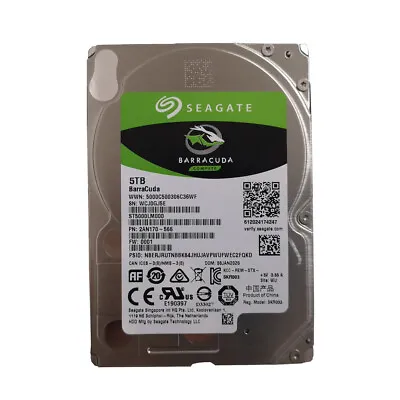 Seagate Barracuda 5TB ST5000LM000 128MB SATA 2.5  Internal Hard Disk Drive • £109.19