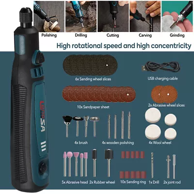 DIY Tools Mini Electric Grinding Pen Rotary Drill Grinder Cordless USB Engraving • $29.99