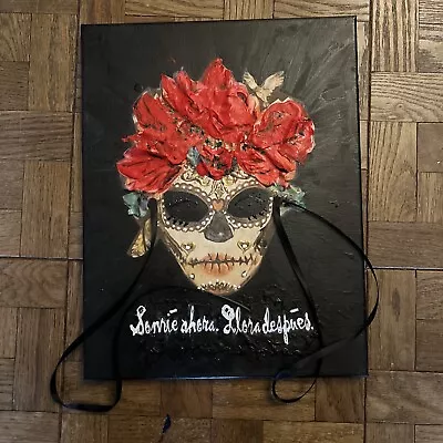 Dia De Los Muertos Mask Painting Day Of The Dead Owl Lechuza • $0.01