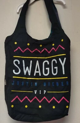 £17.58 • Buy Justin Bieber Shoulder Bag Reversible Tote Y2K Tour Swaggy Swag VIP Members Only