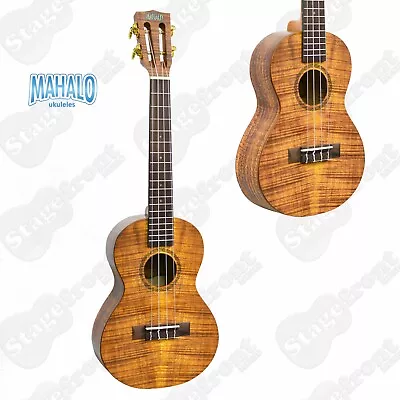 $99 • Buy Mahalo Artist Elite Series Tenor Koa Ukulele With Carry Bag Ma3ka