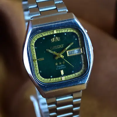 Japanse Watch Orient Freza Automatic Watch KD 21 JEWELS Original Black Dial SK • $125