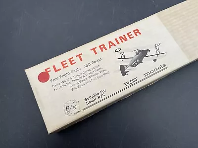 RN MODELS FLEET TRAINER MODEL AIRPLANE KIT .020 Free Flight Vintage • $69.99