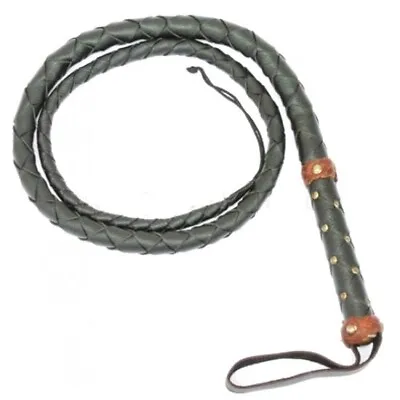Spanish Leather Bullwhip Perfect Addition To Costume Re-enactment Or LARP Event • £19