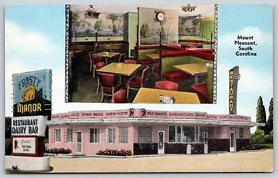 Postcard Frosty Manor Restaurant And Dairy Bar Mount Pleasant SC C66 • $5.97