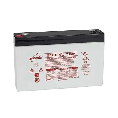 6V - 7Ah - NP7-6 VRLA SLA Microcat Technicat Bait Boat Battery Premium Brand • £14.99