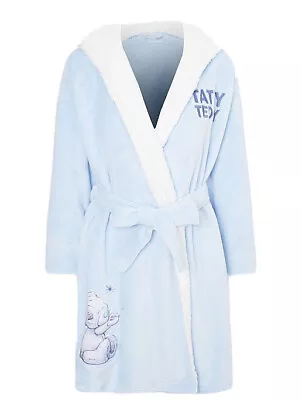 £35.99 • Buy Tatty Teddy Slogan Ladies Bathrobe Soft Fleece Hooded Dressing Gown George New